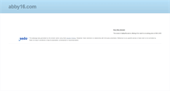Desktop Screenshot of abby16.com