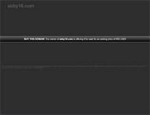 Tablet Screenshot of abby16.com